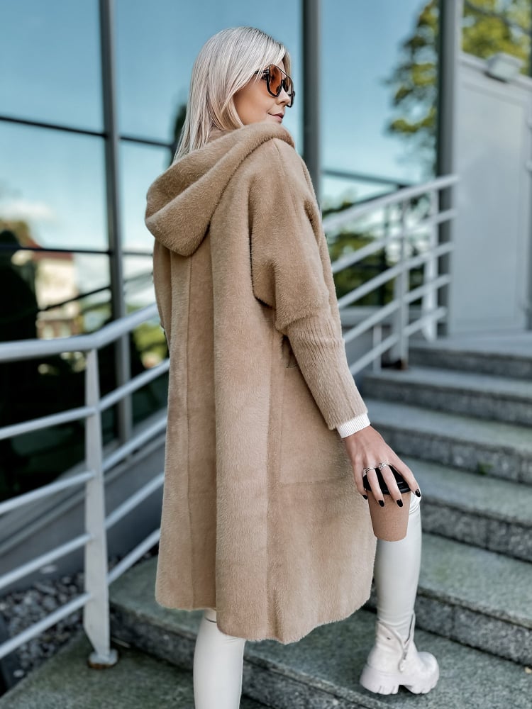 PŁASZCZ ALPAKA CESIRA KARMELOWY