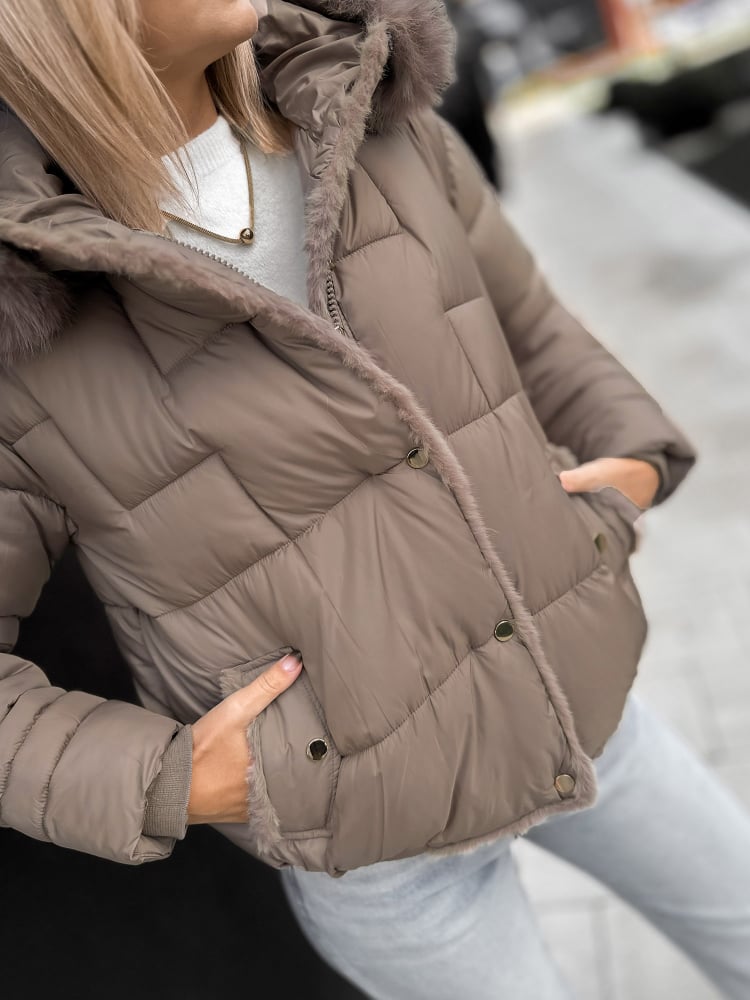 KURTKA NIDAROS CIEMNOBEŻOWA