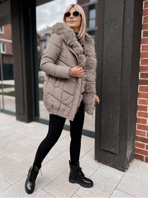 KURTKA JORUND CIEMNOBEŻOWA