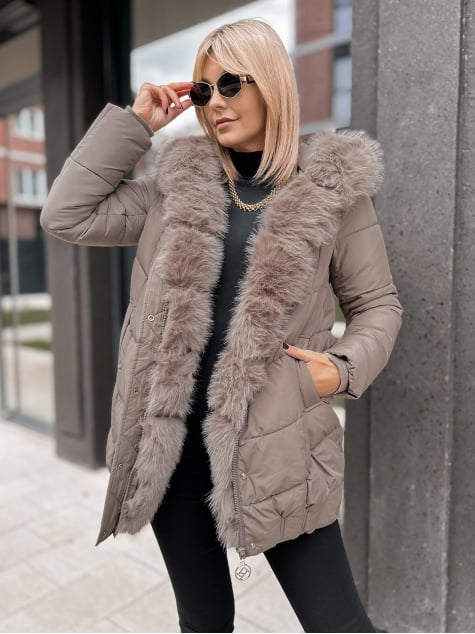 KURTKA JORUND CIEMNOBEŻOWA