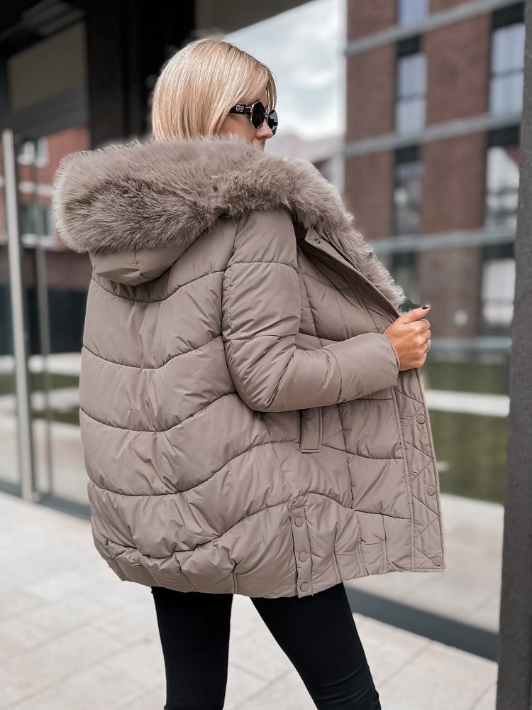 KURTKA JORUND CIEMNOBEŻOWA