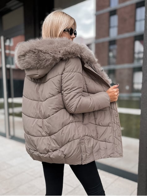 KURTKA JORUND CIEMNOBEŻOWA