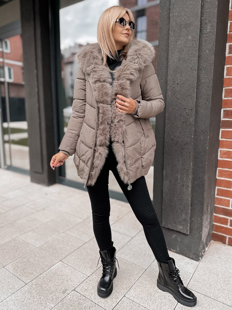 KURTKA JORUND CIEMNOBEŻOWA