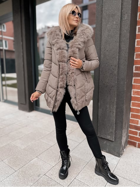 KURTKA JORUND CIEMNOBEŻOWA