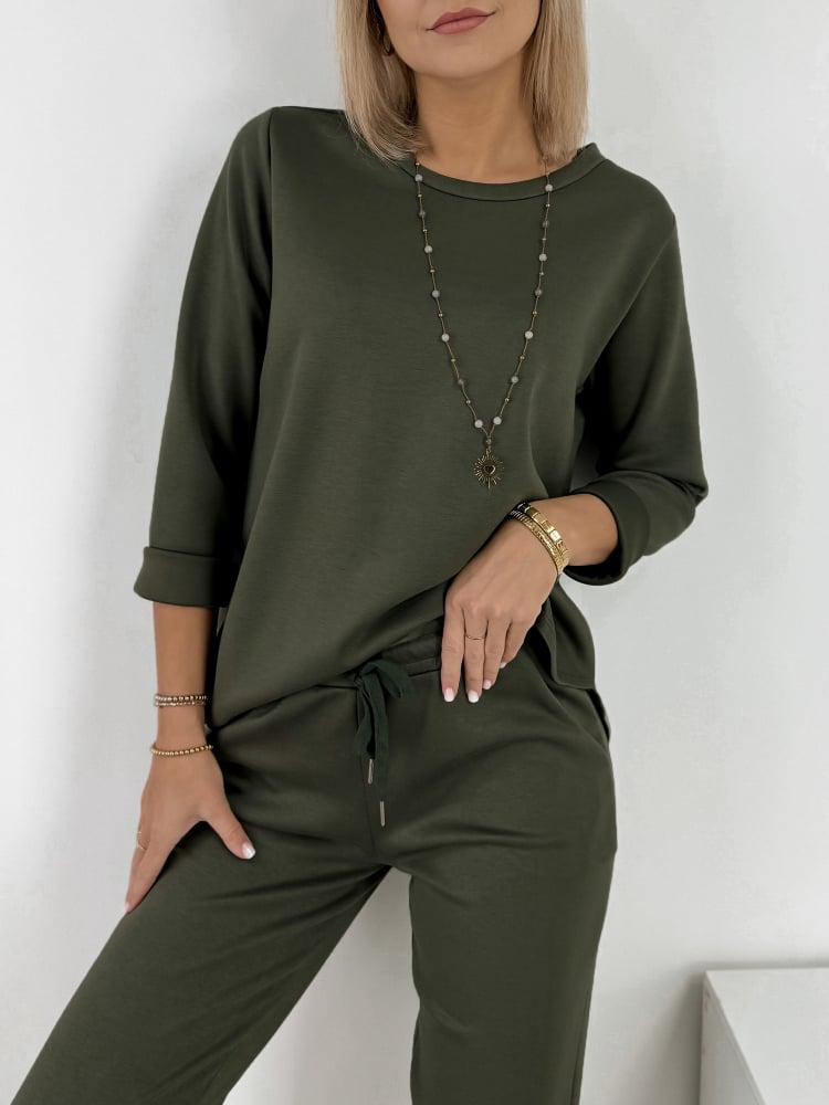 KOMPLET TRYZO CIEMNY KHAKI