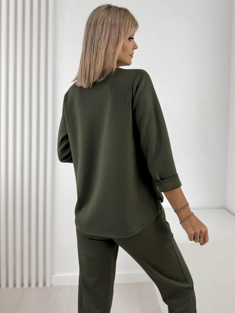 KOMPLET TRYZO CIEMNY KHAKI