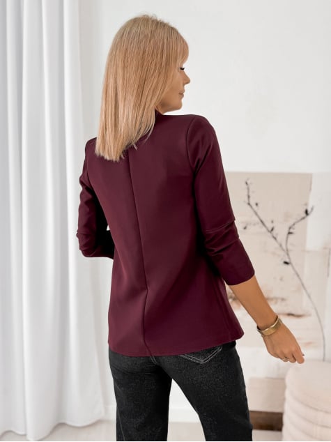 ŻAKIET KAPRI BORDOWY