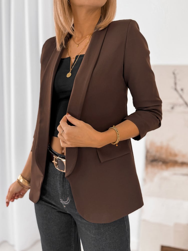 ŻAKIET KAPRI CIEMNOBRĄZOWY