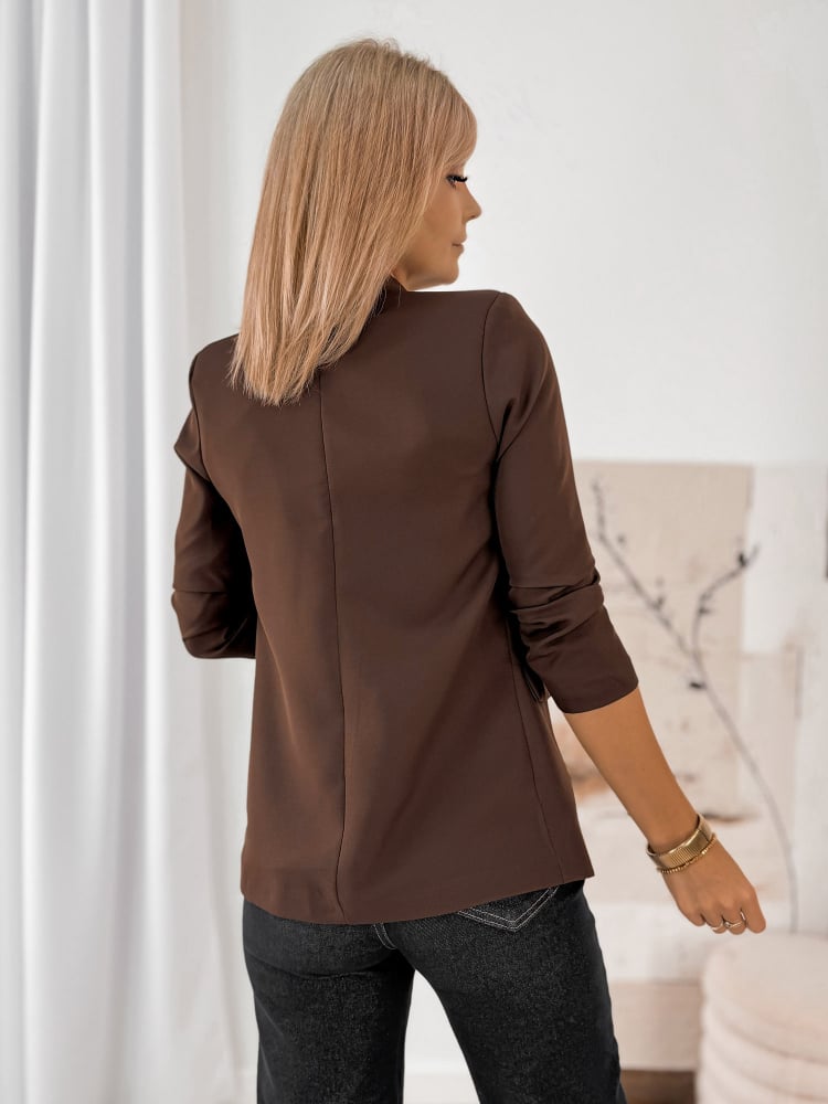 ŻAKIET KAPRI CIEMNOBRĄZOWY