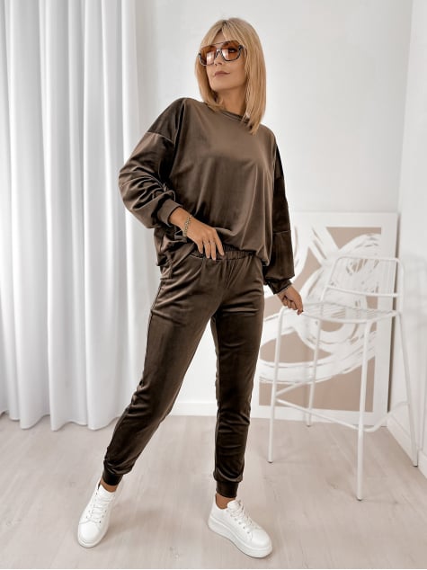 KOMPLET DRESOWY LUCIEN CIEMNOBRĄZOWY