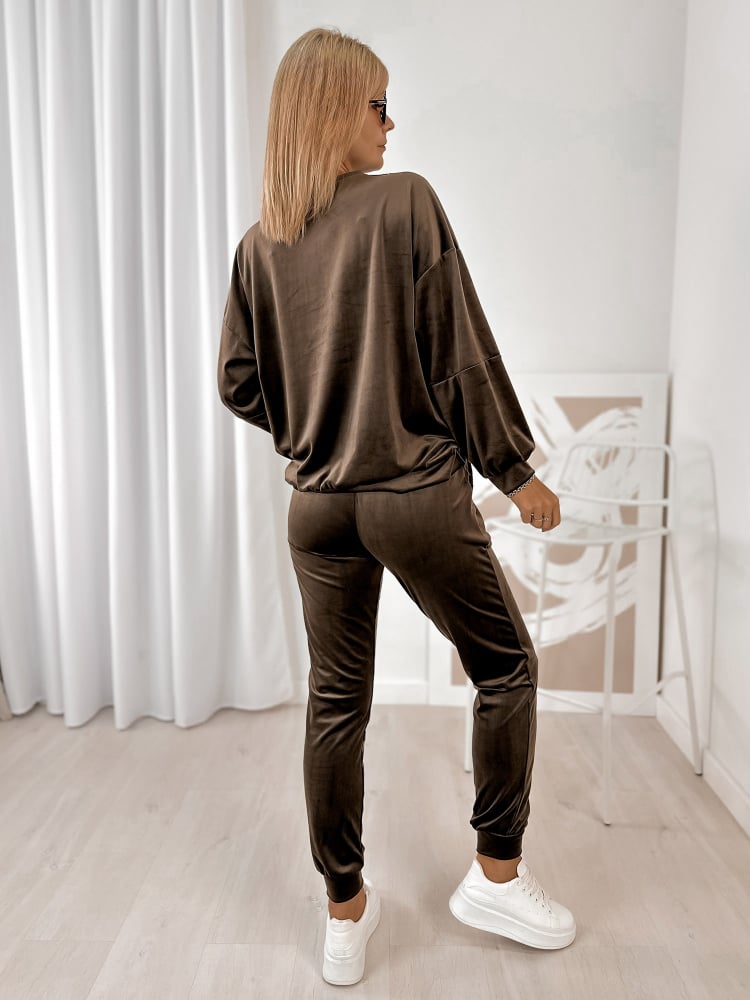 KOMPLET DRESOWY LUCIEN CIEMNOBRĄZOWY