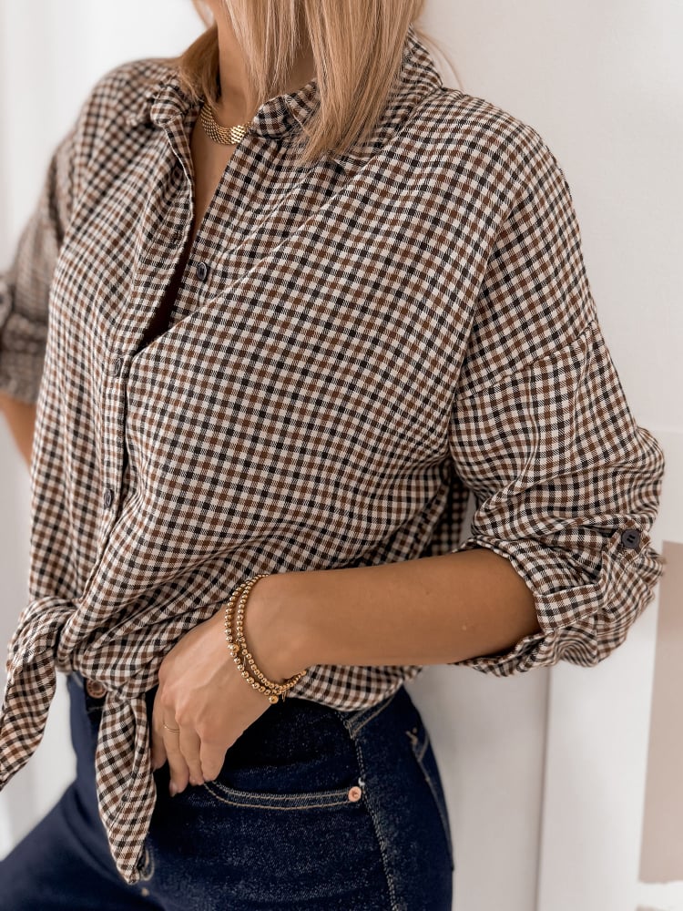 KOSZULA CALLIOPE BRĄZOWA