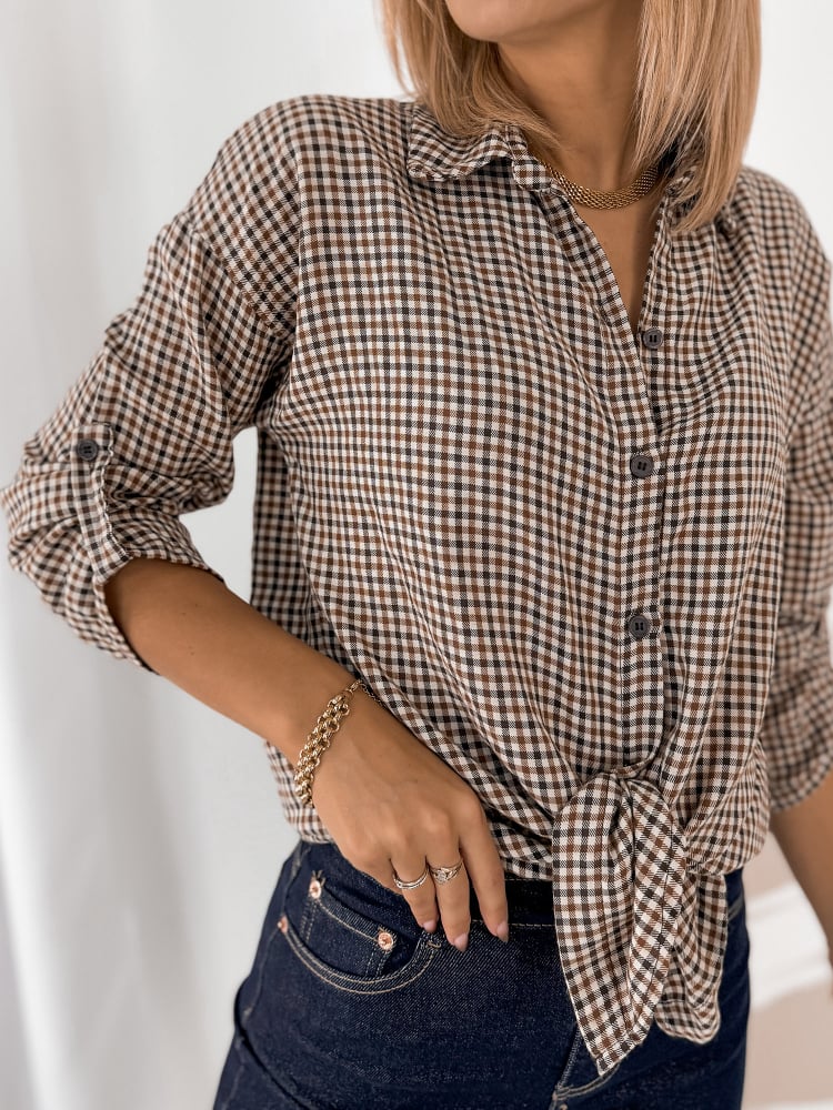 KOSZULA CALLIOPE BRĄZOWA