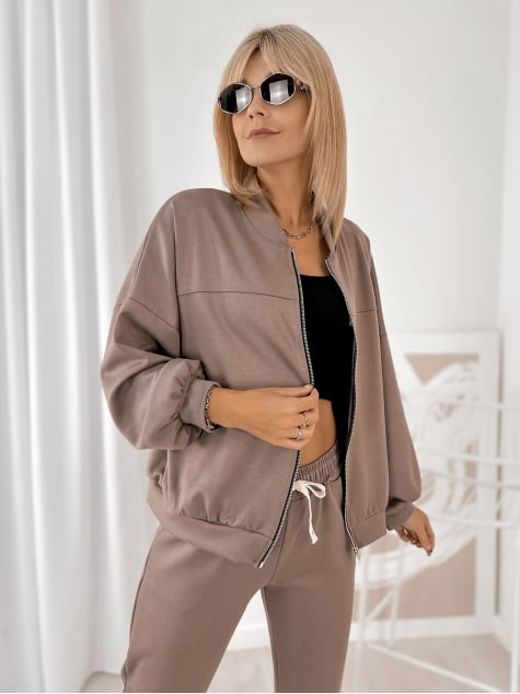 KOMPLET DRESOWY CORINE CIEMNOBEŻOWY