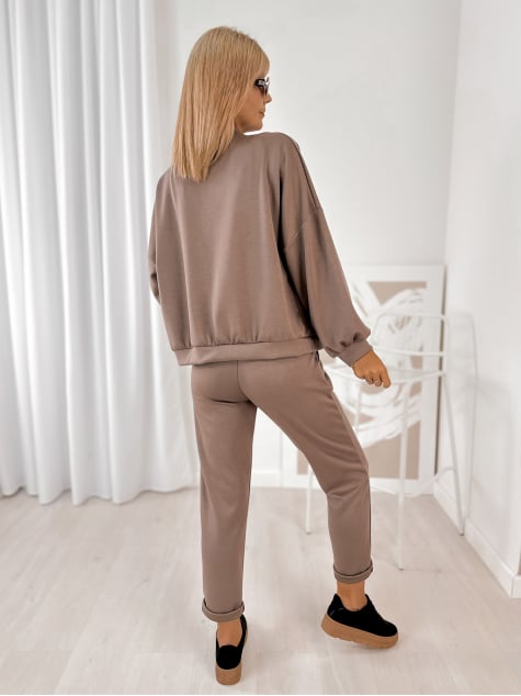 KOMPLET DRESOWY CORINE CIEMNOBEŻOWY