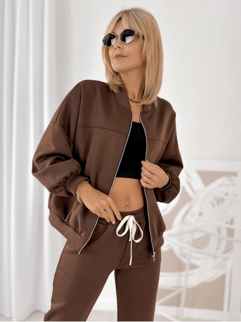 KOMPLET DRESOWY CORINE BRĄZOWY
