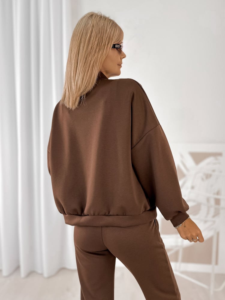 KOMPLET DRESOWY CORINE BRĄZOWY