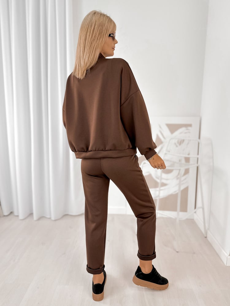 KOMPLET DRESOWY CORINE BRĄZOWY