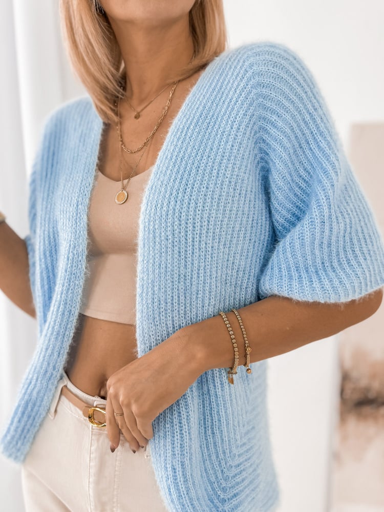 KARDIGAN AUBERON BŁĘKITNY