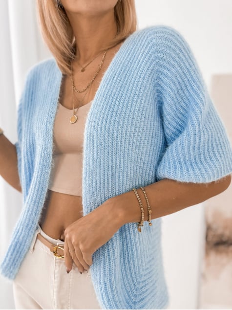 KARDIGAN AUBERON BŁĘKITNY