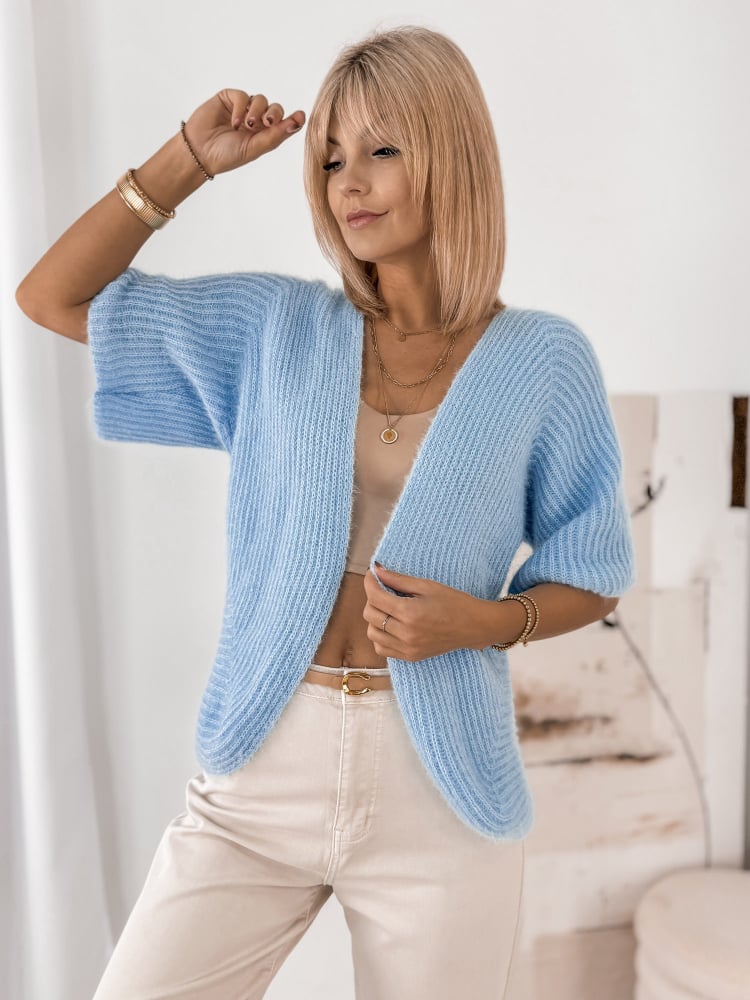 KARDIGAN AUBERON BŁĘKITNY