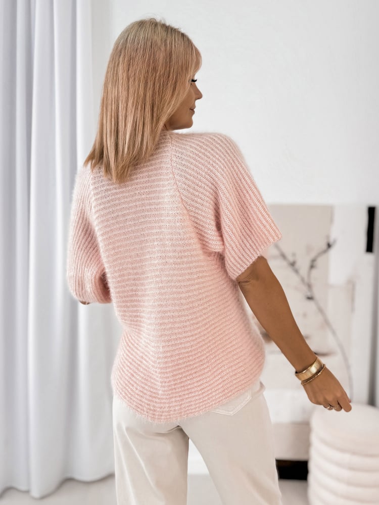 KARDIGAN AUBERON PUDROWY RÓŻ