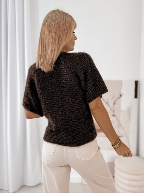 KARDIGAN AUBERON BRĄZOWY