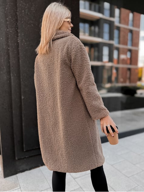 PŁASZCZ BOUCLE SHANTER KARMELOWY