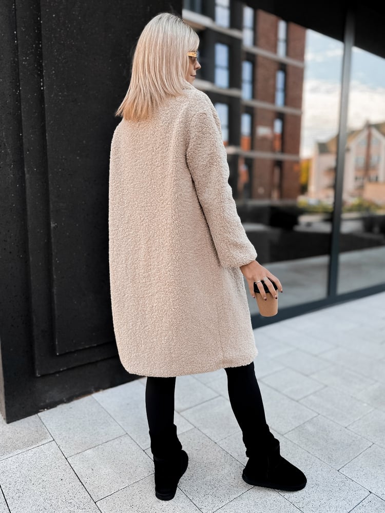 PŁASZCZ BOUCLE SHANTER BEŻOWY