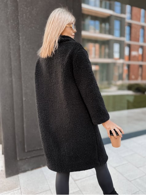 PŁASZCZ BOUCLE SHANTER CZARNY