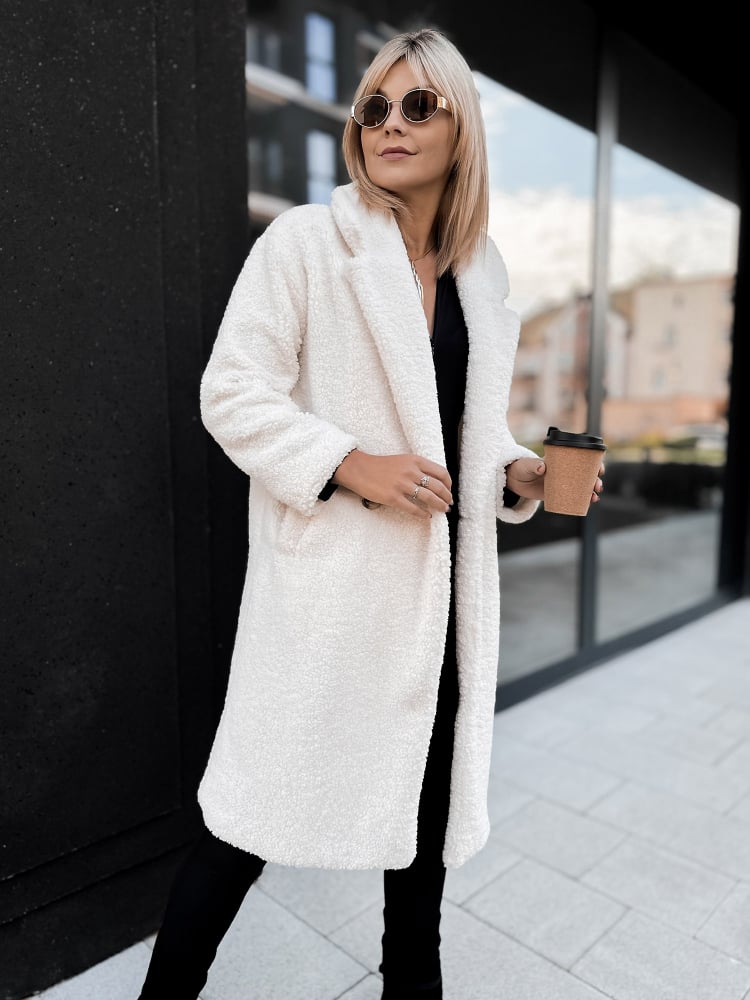 PŁASZCZ BOUCLE SHANTER ECRU