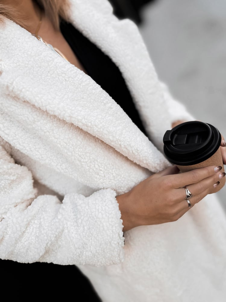 PŁASZCZ BOUCLE SHANTER ECRU