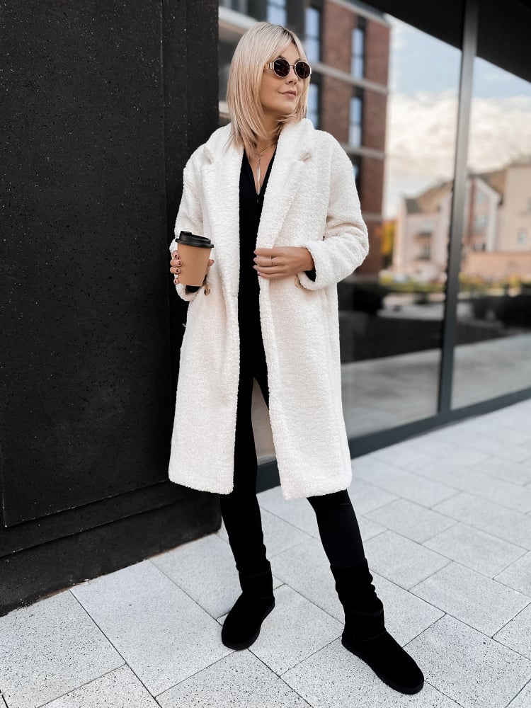 PŁASZCZ BOUCLE SHANTER ECRU