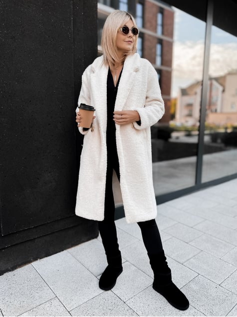 PŁASZCZ BOUCLE SHANTER ECRU