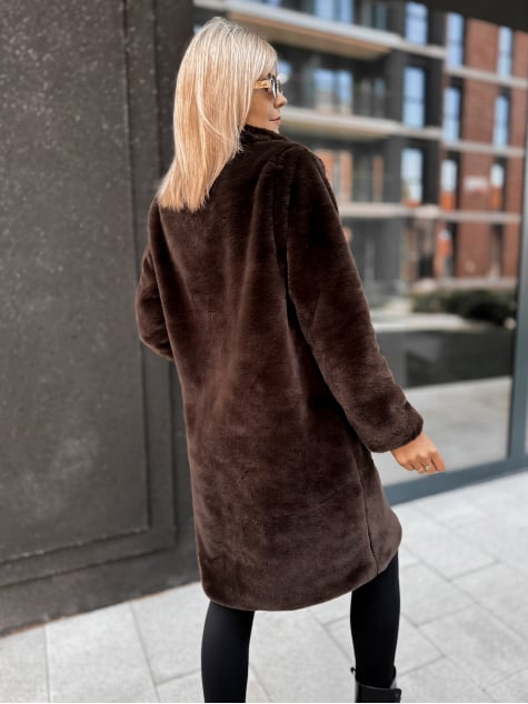 PŁASZCZ FUTERKO SABELLA BRĄZOWY