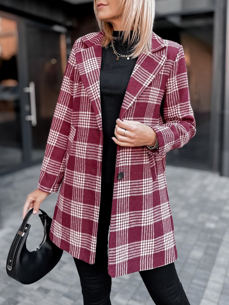 PŁASZCZ CAMPBELL BORDOWY