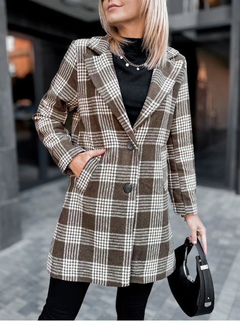 PŁASZCZ CAMPBELL BRĄZOWY