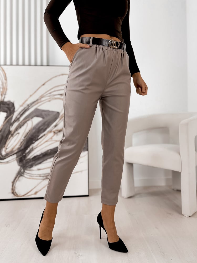 SPODNIE DEANS CIEMNOBEŻOWE