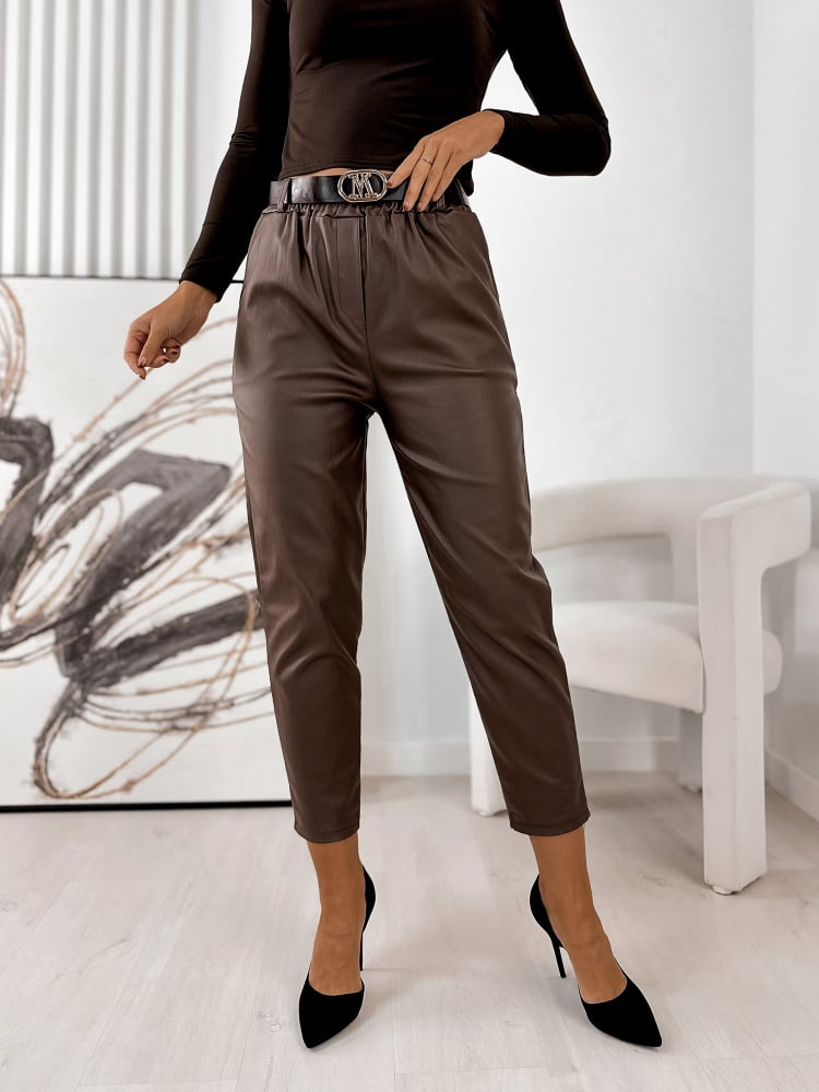 SPODNIE DEANS BRĄZOWE