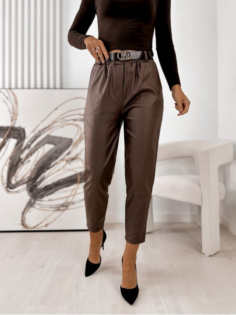 SPODNIE DEANS BRĄZOWE