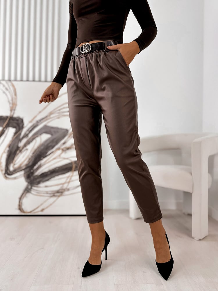 SPODNIE DEANS BRĄZOWE