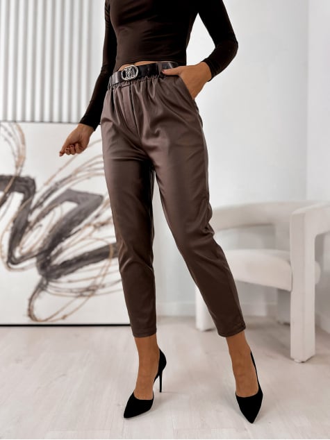 SPODNIE DEANS BRĄZOWE