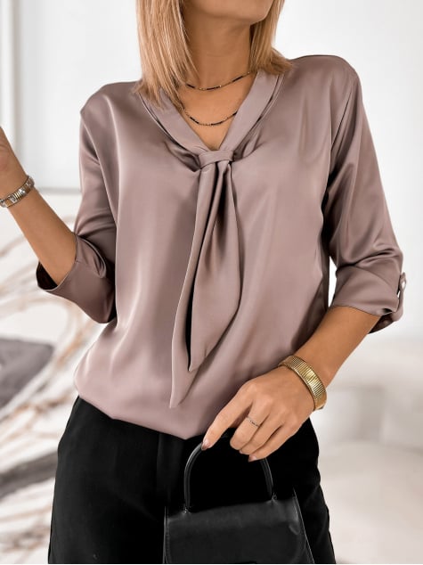 BLUZKA ZINGARA CIEMNOBEŻOWA