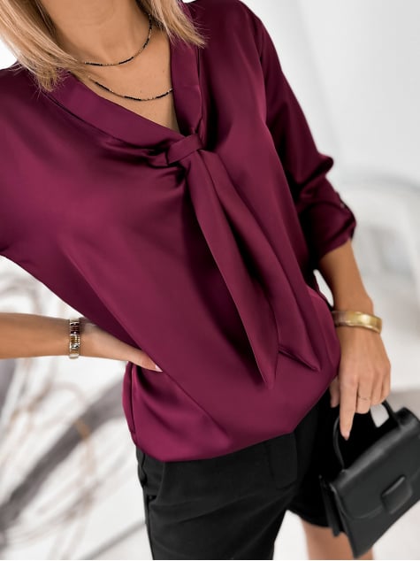 BLUZKA ZINGARA BORDOWA