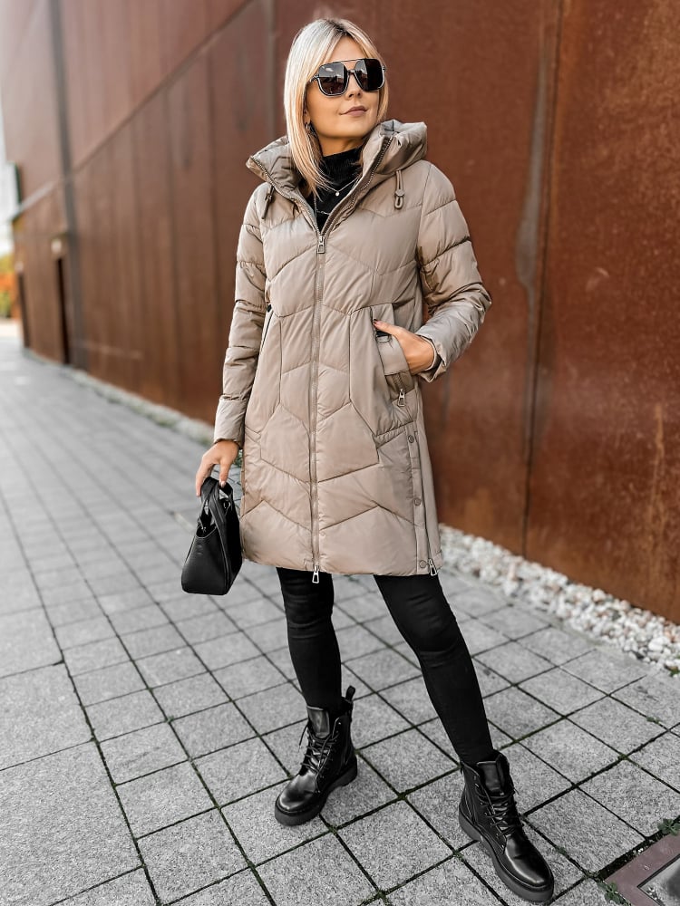 KURTKA KARELA CIEMNOBEŻOWA