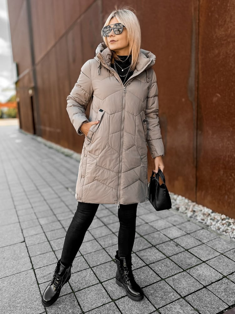 KURTKA KARELA CIEMNOBEŻOWA