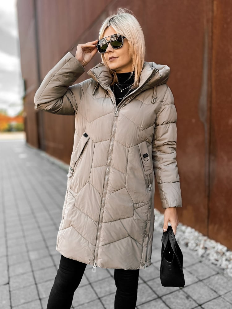 KURTKA KARELA CIEMNOBEŻOWA