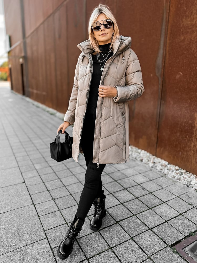 KURTKA KARELA CIEMNOBEŻOWA