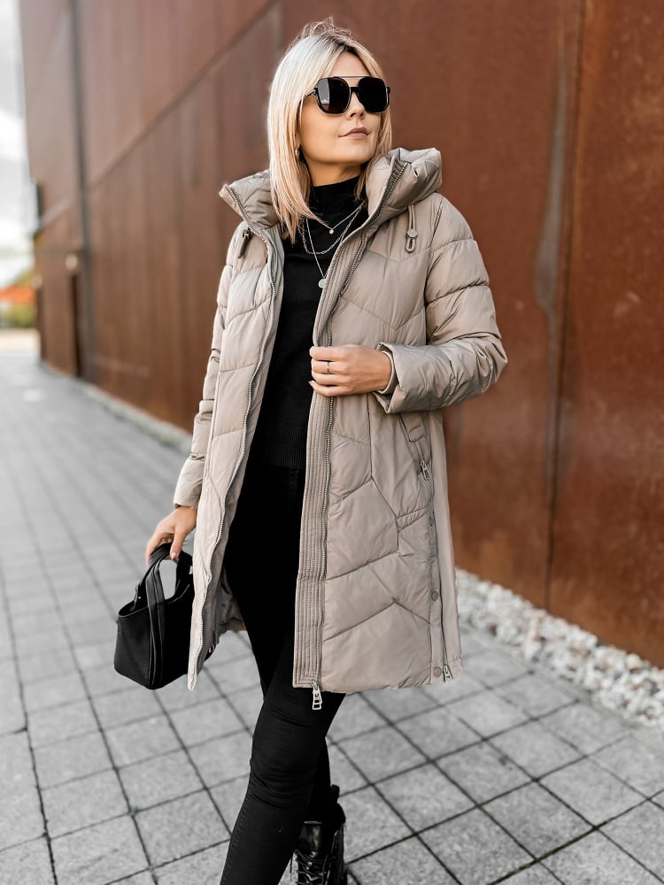 KURTKA KARELA CIEMNOBEŻOWA