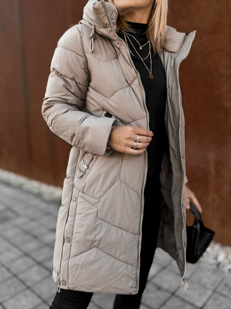 KURTKA KARELA CIEMNOBEŻOWA